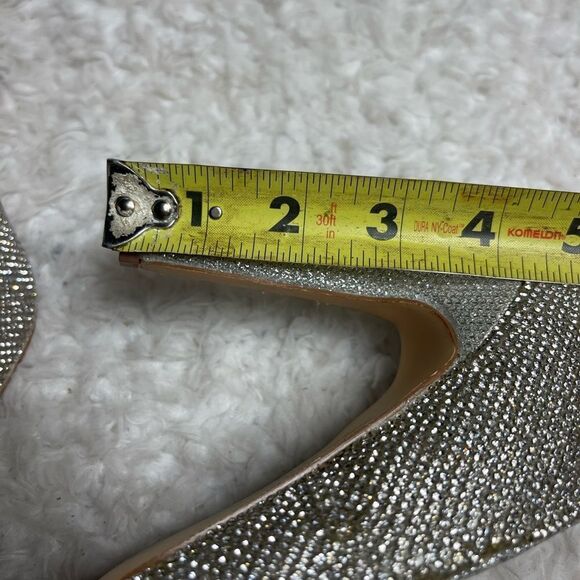 Steve Madden Alary Rhinestone slip on heels pointed toe size 7.5M - Picture 9 of 12